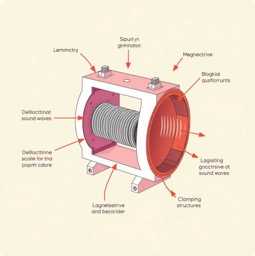 Diagrama de Magnetostrição no Transformador